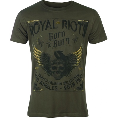 YAKUZA мъжка тениска yakuza - 3702_тъмна маслина