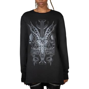 Image 1 of KILLSTAR унисекс тениска с дълъг ръкав KILLSTAR - Infernal Ashes - черно - KSRA009508