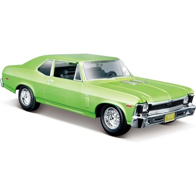 Maisto Chevrolet Nova SS 1970 světle zelená metalíza GN 1:24