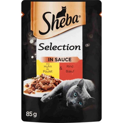 Sheba Selection s kuřecím a hovädziem ve šťávě 85 g