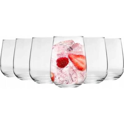 LAV Sklenený pohár GAIA na vodu 6ks 11x4 cm 475 ml
