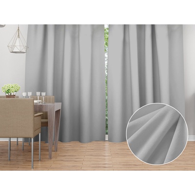 Biante Zamatový záves Velvet Prémium SVP-027 Svetlo sivý - šírka 270 cm 270x240 cm