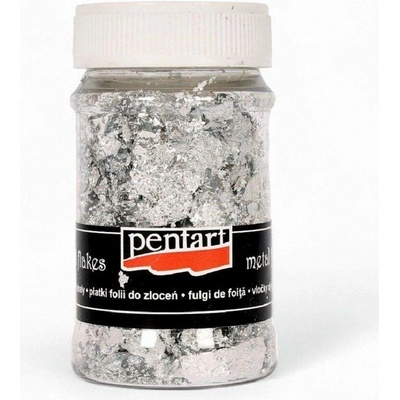 pentart Metalické vločky stříbrné M8 (1g) – Zboží Dáma