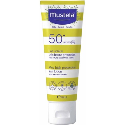 Mustela Слънцезащитен лосион за лице Mustela - SPF 50+, 40 ml