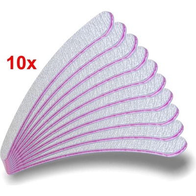 Divine cosmetics Pilník na nechty banán hrúbka 100/180 zebra 10 ks