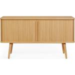Woodman Нисък скрин от декор от дъб с плъзгащи се врати естествен 138x75 cm Rove - Woodman (200215001012)