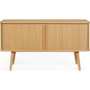 Woodman Нисък скрин от декор от дъб с плъзгащи се врати естествен 138x75 cm Rove - Woodman (200215001012)