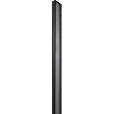 LOCINOX N LINE S MAG C - dorazová lišta pro skrytou montáž přídržných elektromagnetů, pro posuvné branky, černá N-LINE-S-MAG_C