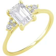 Eppi Rozvodový prsteň s emerald diamantom Aran RE49735