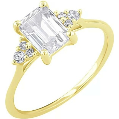 Eppi Rozvodový prsteň s emerald diamantom Aran RE49735