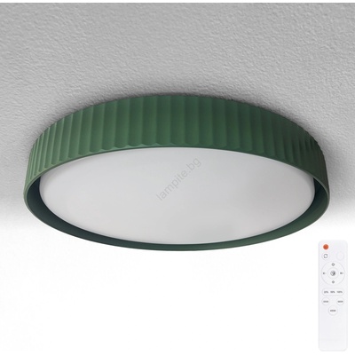 Brilagi - LED димируемо таванно осветително тяло LUCIA LED/60W/230V Ø 59 см зелено + дистанционно управление (BG3492)