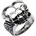 INOX Пръстен inox - blk СЪЕДИНЯВАМ се twn skul - fr367