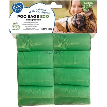 DUVO+ na zber psích výkalov 16 x 20 biologicky rozložiteľných sáčkov