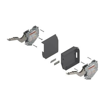 Blum Aventos HK-S Tip On silný zdvihací mechanismus 960-2215 krytky tmavě šedé 20K2E00T06