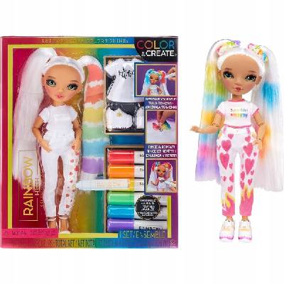 MGA Rainbow High Fashion Doll Color & Create so zelenými očami 500407