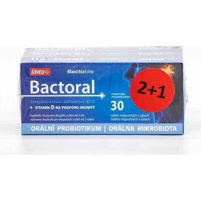 Favea Bactoral + Vitamín D 3 x 30 tablet – Hledejceny.cz