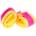 MATUŠKA-DENA Floating disk gloves pink/yellow