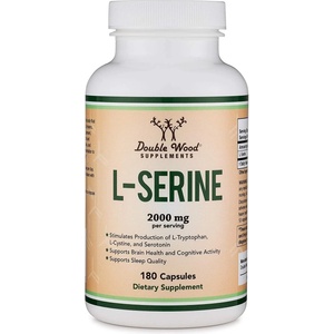 Double Wood Supplements L-Serine, 180 капсули, Double Wood