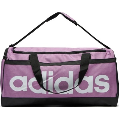 adidas Linear Duffel M PREPUR/white Fialová 39L