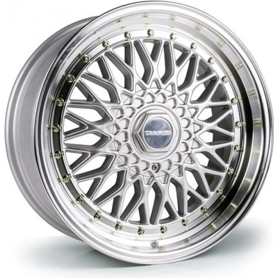 Dare RS 7x15 4x100 ET20 silver polished chrome rivets