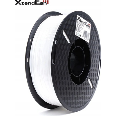 XtendLAN TPU filament 1,75mm transparentní bílý 1kg