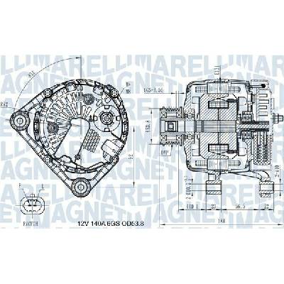generátor MAGNETI MARELLI 063731406710