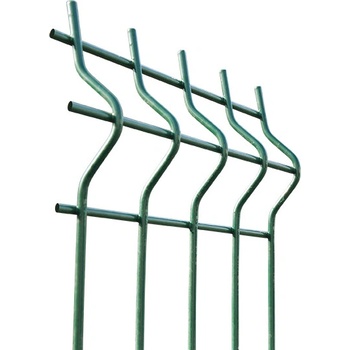 EKOfence Zváraný plotový panel 3D ZnPVC 2500x1230x4mm zelená 12866