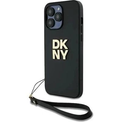 DKNY Кейс DKNY Wrist Strap Stock Logo за iPhone 14 Pro Max, черна (3666339264727)