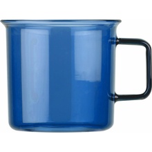 Muurla Hrnček sklenený nebovo modrý 350 ml