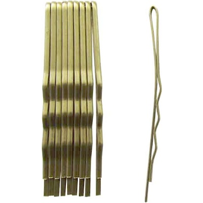 Vlnitá sponka Duko 527Z - 7 cm, zlatá - 10 ks