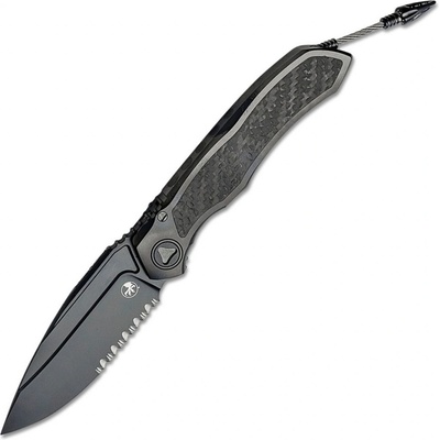 Microtech Anax Combo Blade Titanium Handle 190C-2DLCTCFITI