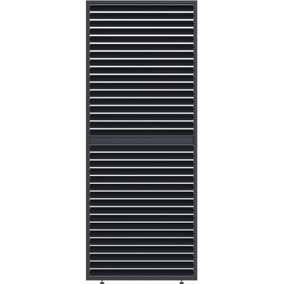 Rojaplast PANEL ZASTÍNĚNÍ ANTRACIT, SKLÁPĚCÍ LAMELY, HORIZONTÁLNÍ 1 m pro bioklimatickou pergolu – Hledejceny.cz