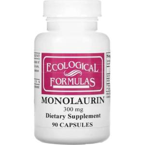 Ecological Formulas Monolaurine/ Монолаурин, 90 капсули Ecological Formulas (03487 (MONOL) EF)