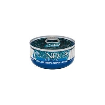 N&D Cat Ocean Kitten Tuna & Cod & Shrimp & Pumpkin 2 x 70 g
