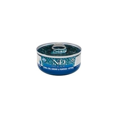 N&D Cat Ocean Kitten Tuna & Cod & Shrimp & Pumpkin 2 x 70 g