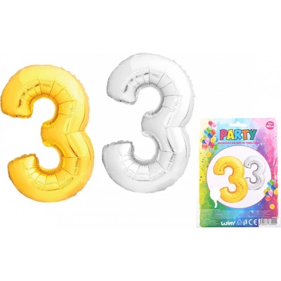 Wiky Nafukovací balónik číslo 3 WKW886083