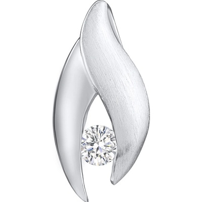 SILVEGO Stříbrný přívěsek Claire s čirým Brilliance Zirconia FWP15198W