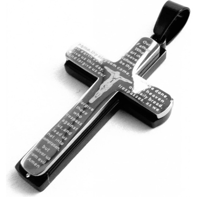 Steel Jewelry Přívěsek kříž z chirurgické oceli PR090318