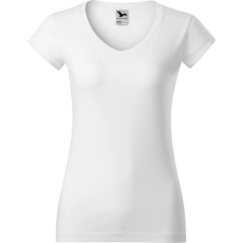 MALFINI Malfini fit v-neck 162 / Дамска тениска с "v" деколте - бяла xs (1620012)