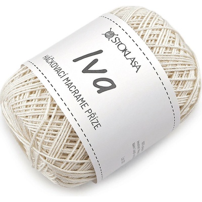 Prima-obchod Háčkovací příze macrame Iva na tašky 75 g, barva 1 režná světlá