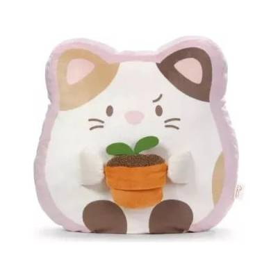 NICI Nici: плюшено коте Angy със саксийно растение - 35 x 33 x 12 cm