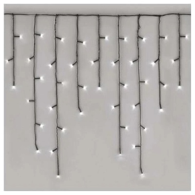 EMOS Lighting D4CC03 LED vianočné cencúle 10 m vonkajšie aj vnútorné studená biela programy