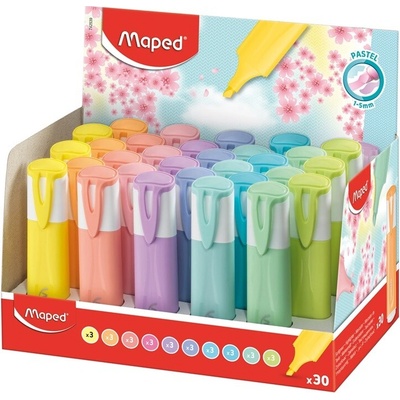 Maped Fluo Peps pastel 30 ks ve stojánku