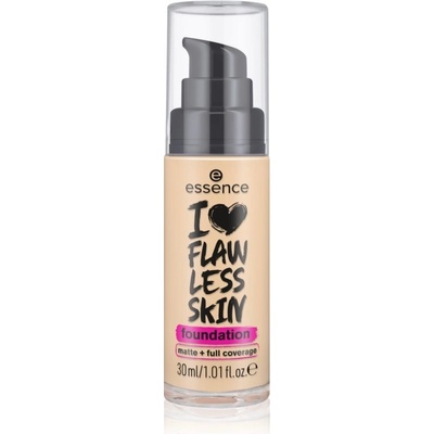 Essence I LOVE FLAWLESS SKIN krycí make-up s matným efektom 30 Dark Porcelain 30 ml