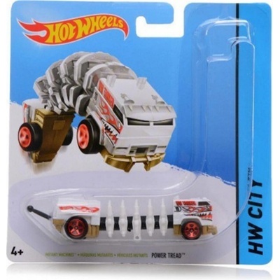 Mattel Hot Weels Auto Mutant Power Tread white