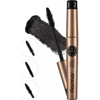 Flormar riasenka Triple action 3v1 black 8 ml