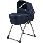 Peg Perego Кош за новородено със стойка Peg-Perego - Culla Belvedere, Blue Shine (20396) - ozone