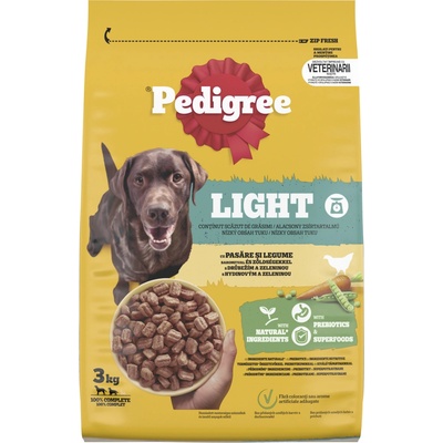 Pedigree Dry Adult M/L Light drůbeží se zeleninou 3 kg
