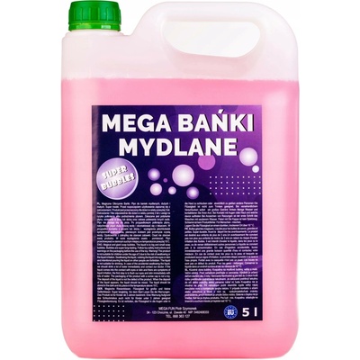 Tekutina na bublifuk 5000 ml růžová mega fun