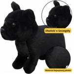 LEAN Toys Plush Mascot Cuddly Toy Small Dog Black 19cm